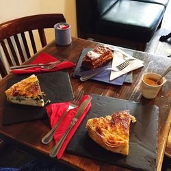 Close-up of food on table