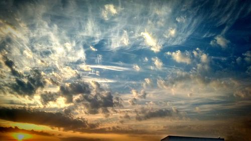 Low angle view of sky at night