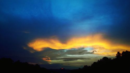 Low angle view of cloudy sky