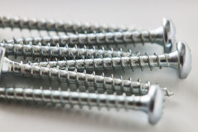 High angle view of chain on table
