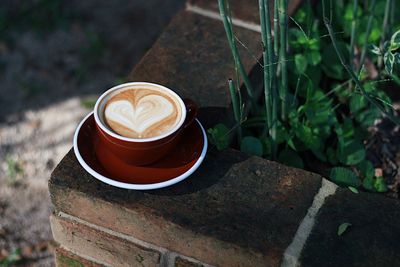 Close-up of coffee on table