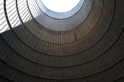 Low angle view of cooling tower