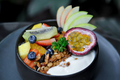 Close-up of fruits in bowl