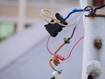 Close-up of metallic object