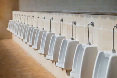 Empty seats in bathroom