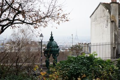 Built structure with trees in background