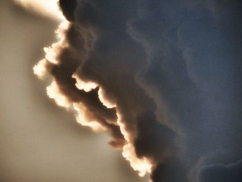 Low angle view of storm clouds in sky