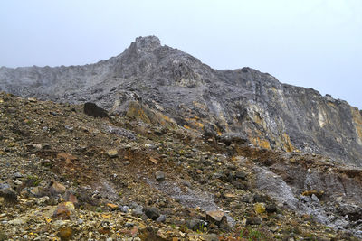 
natural beauty in the crater of mount papandayan, garut, west java, indonesia