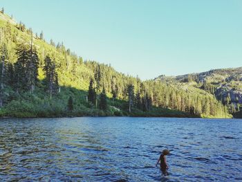 Scenic view of lake