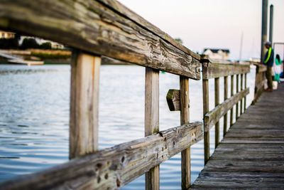 View of bridge over sea