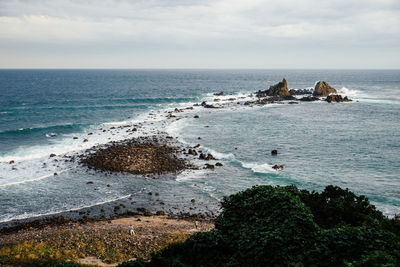 Scenic view of sea against sky