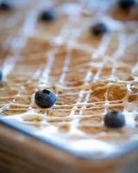 High angle view of fruits on table