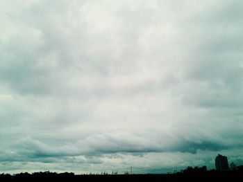 Low angle view of cloudy sky