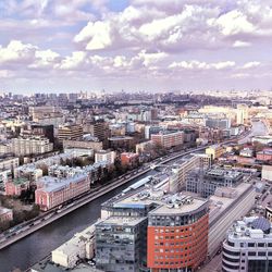 Aerial view of city