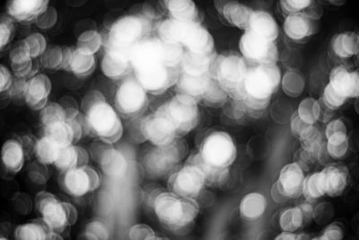 Defocused image of illuminated lights