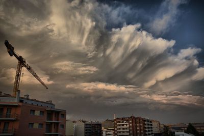 Low angle view of buildings against sky