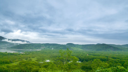 Scenic view of landscape against sky
