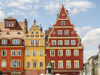 Low angle view of building against sky