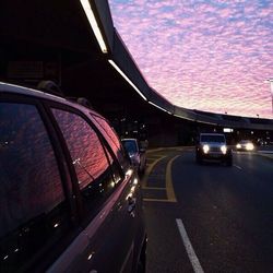 Road passing through highway