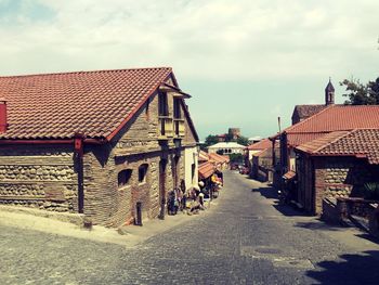 Houses against sky