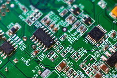 Full frame shot of computer chip