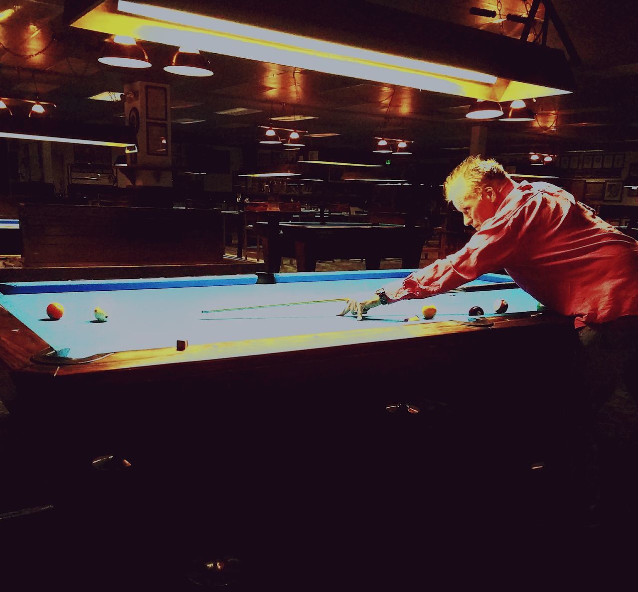 Relaxing at billiards