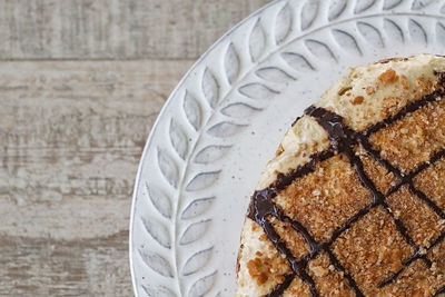 Close-up of cake on table