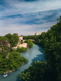 Scenic view of river against sky