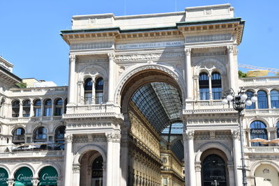 Low angle view of historical building against sky