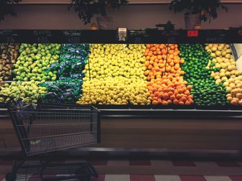 Food for sale at market stall