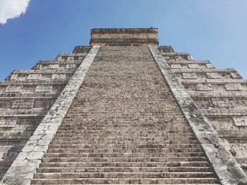 Low angle view of built structure against sky