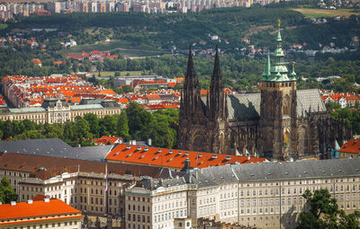 High angle view of a city