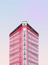 Low angle view of building against clear sky