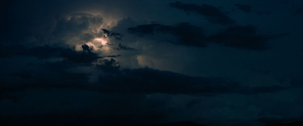 Low angle view of storm clouds in sky