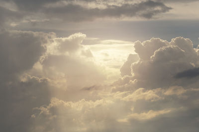 Low angle view of clouds in sky