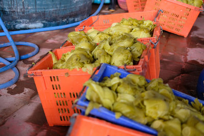 Vegetables for sale in market