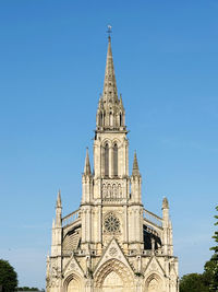 Low angle view of cathedral against clear sky