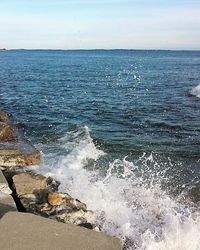 Scenic view of sea against sky