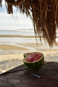 Close-up of fruit on table