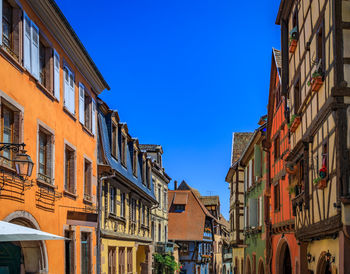 Low angle view of buildings in city