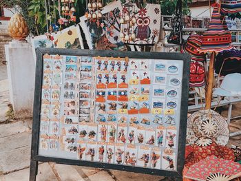 Graffiti on wall for sale at market stall