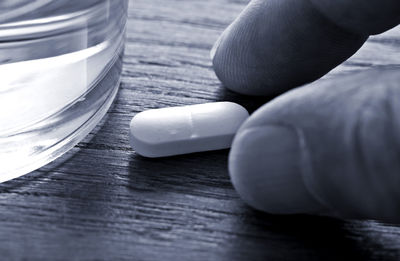 Close-up of food on table