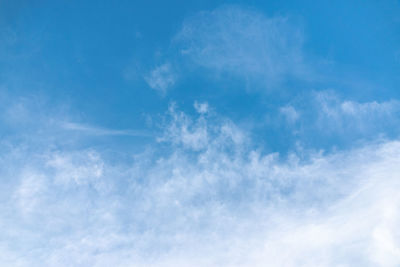 Low angle view of clouds in sky