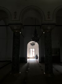 Corridor of historic building