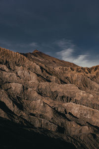 Scenic view of rocky mountains against sky