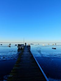 Pier on sea