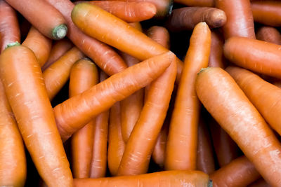 Full frame shot of carrots