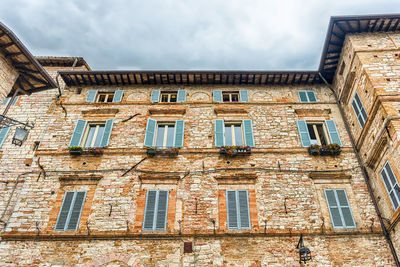 Low angle view of building against sky