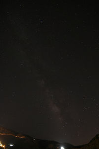 Star field against sky at night