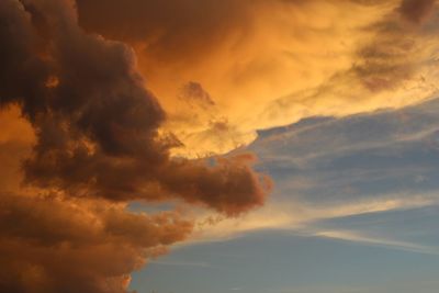 Low angle view of dramatic sky